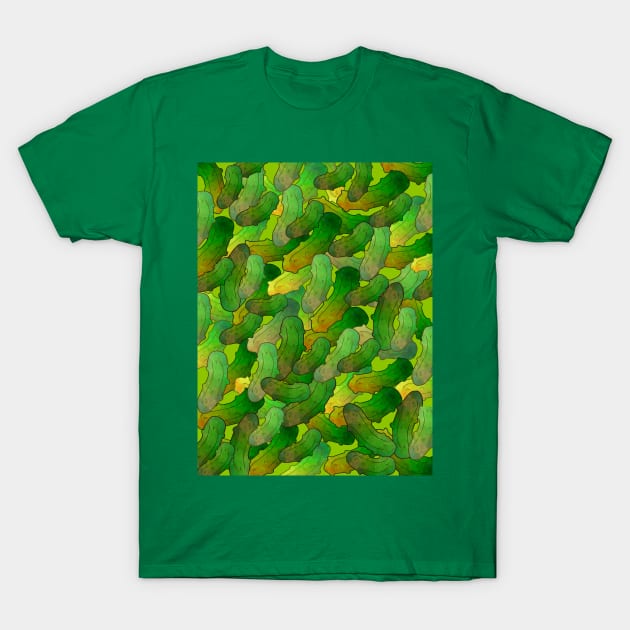 FUNNY Food Lots Of Dill Pickles - Dill Pickle Art T-Shirt by SartorisArt1